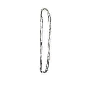 Silver Beaded Long Necklace - Versatile Women’s Jewelry